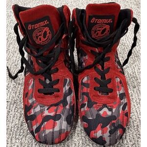 Otomix Bodybuilding Wrestling Weightlifting MMA Shoes Red Camo Men Sz 7.5 F 9
